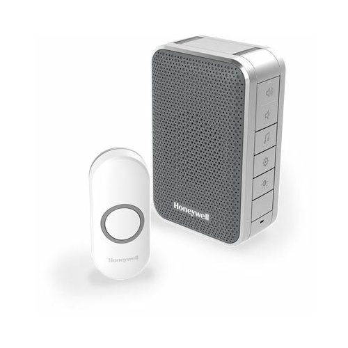 Honeywell Series 3 Wireless Portable Doorbell with Push Button Grey