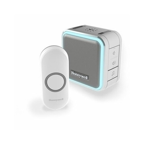Honeywell Series 5 Wireless Portable Doorbell with Push Button Grey