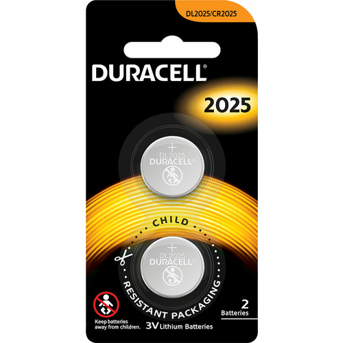 Duracell "Security" 2025 3V Battery (2 Pack)