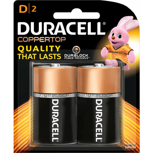 Duracell All Purpose D Batteries (2 Pack)