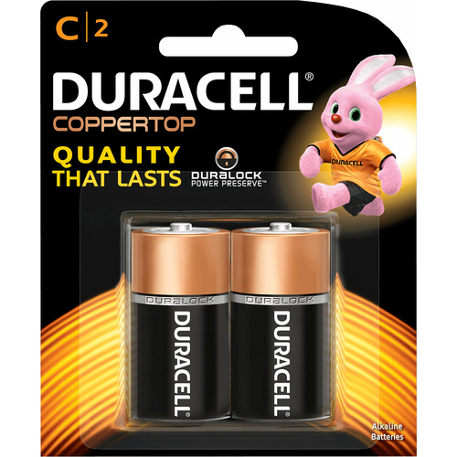 Duracell All Purpose C Batteries (2 Pack)