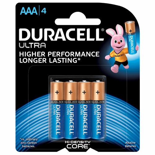 Duracell Ultra AAA Batteries (4 Pack)