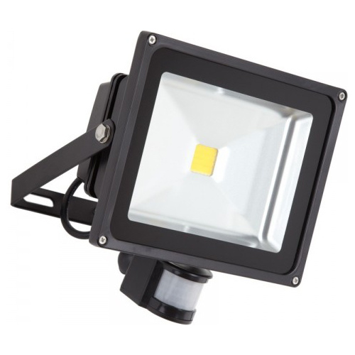 20W LED Flood Light (Daylight) IP65 + PIR Motion Sensor