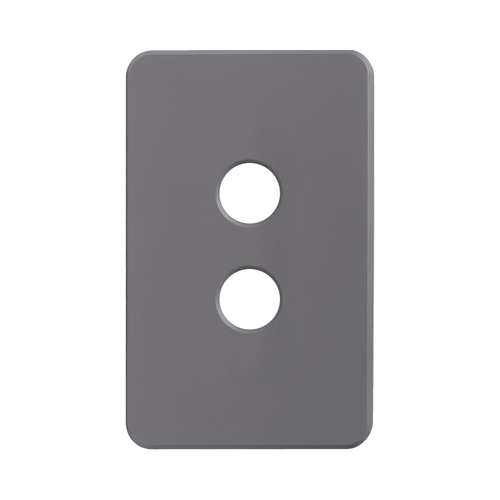 SAL PIXIE Ambience 2 Gang Switch Cover Grey