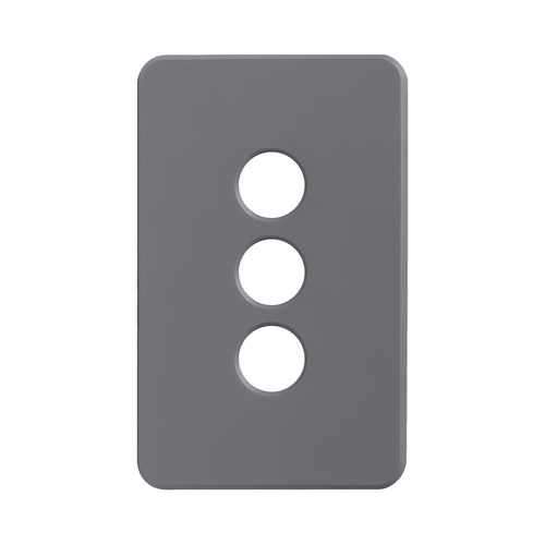 SAL PIXIE Ambience 3 Gang Switch Cover Grey