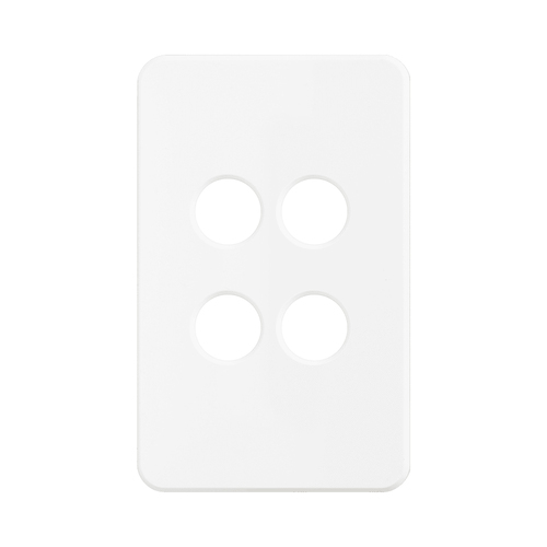 SAL PIXIE Ambience 4 Gang Switch Cover White