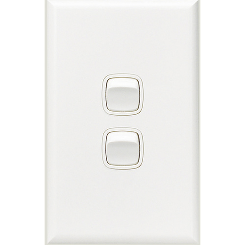 HPM Excel 2 Gang Light Switch